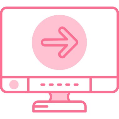 ok simgesi, vektör illüstrasyonu