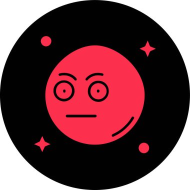 Ay ikonu vektör illüstrasyonu