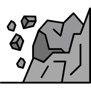 kaya ve taş vektör çizimi tasarımı