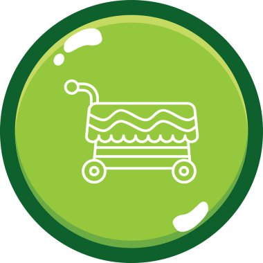 Bir alışveriş arabasının vektör çizimi