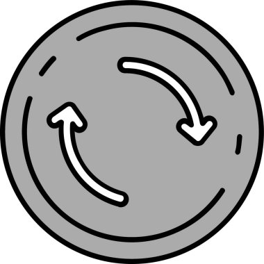 Ok. Web simgesi basit illüstrasyon