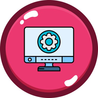 bilgisayar simgesi vektör illüstrasyonu