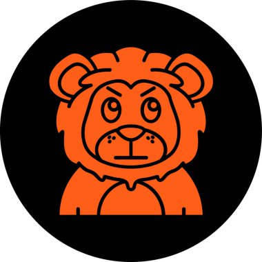 panda simgesi, basit vektör illüstrasyonu