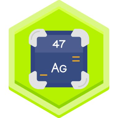 6 numaralı yeşil ve mavi bir simgenin çizimi
