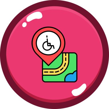 konum haritası simgesi simgesi