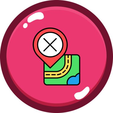 Harita konum belirleyici simgesi - taslak biçimi