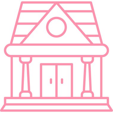 mimari yapı mimarisi simgesi ana hatları biçiminde