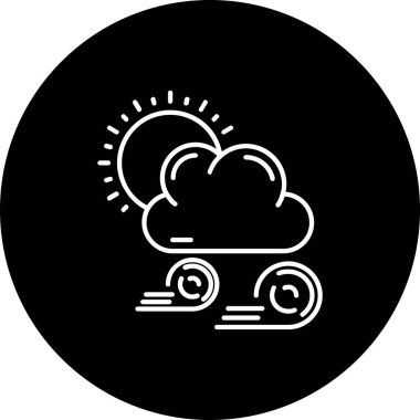 Bulut simgesinin vektör illüstrasyonu