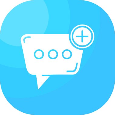 Sohbet simgesi vektör illüstrasyonu