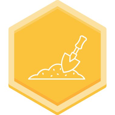 Tek bir simgenin vektör illüstrasyonu