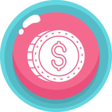 Bozuk para. Web simgesi basit illüstrasyon