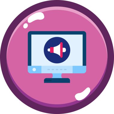 ekran ve konuşma baloncuklu dizüstü bilgisayar