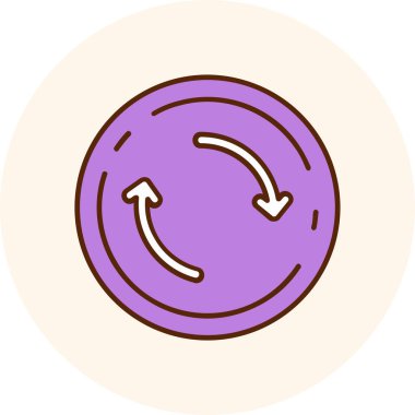 Çizgi film simgesinin vektör çizimi