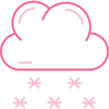 kar simgesi, vektör illüstrasyonu