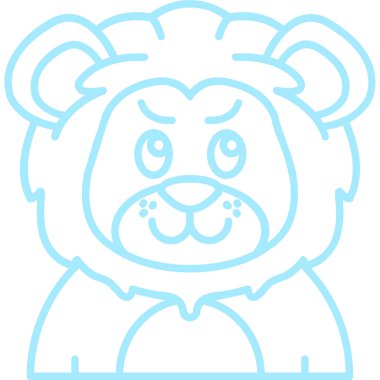 Beyaz arka planda izole edilmiş sevimli ayı başlı çizgi film karakteri