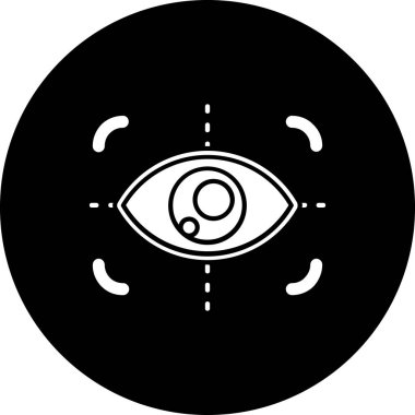 Göz. Web simgesi basit illüstrasyon