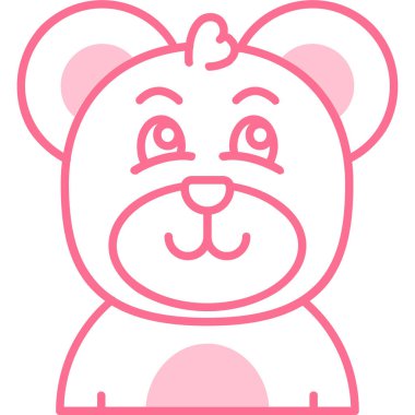 Ayı ağı simgesi basit illüstrasyon