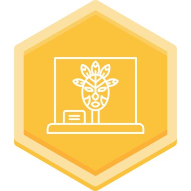 Bir bitki simgesinin vektör illüstrasyonu