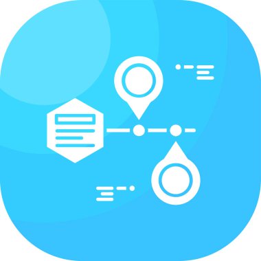 harita simgesi vektör illüstrasyonu