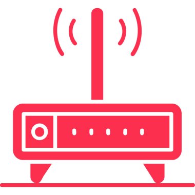 router simgesi vektör illüstrasyonu