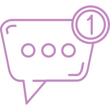 konuşma kabarcığı vektör çizimi