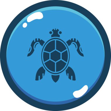 Kaplumbağa simge vektör çizim