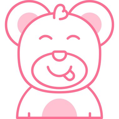 Ayı. Web simgesi basit illüstrasyon