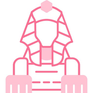 Bir miğferin karikatür simgesinin vektör çizimi