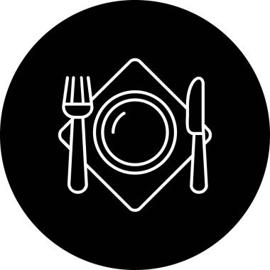 Modern b 'nin vektör illüstrasyonunda yiyecek ikonu yok