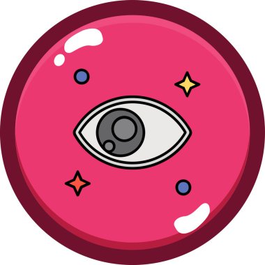 Göz. Web simgesi basit illüstrasyon