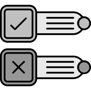 işaretleme vektör illüstrasyonunu kontrol et