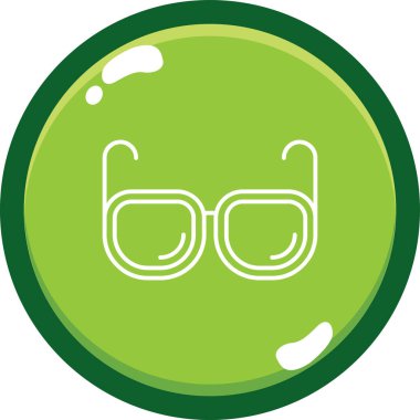 gözlük vektör simgesi modern illüstrasyon