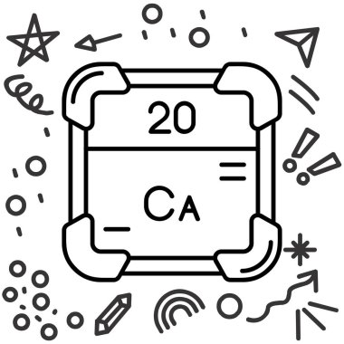 Kanada ikonunun siyah çizgi Amerikan bayrağı beyaz arka planda izole edildi. Amerikan bayrağı. Amerika Birleşik Devletleri. Rastgele dinamik şekiller. vektör.