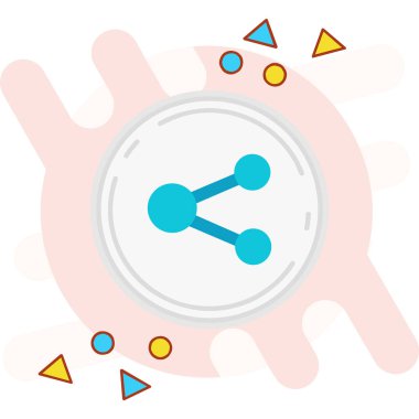 Virüs. Web simgesi vektör illüstrasyonu