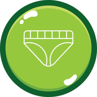 Beyaz simgenin vektör illüstrasyonu