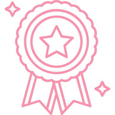 Rozet. Web simgesi basit illüstrasyon