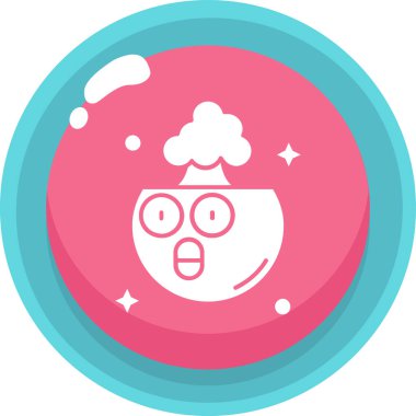 Şirin bir çizgi film karakterinin vektör çizimi