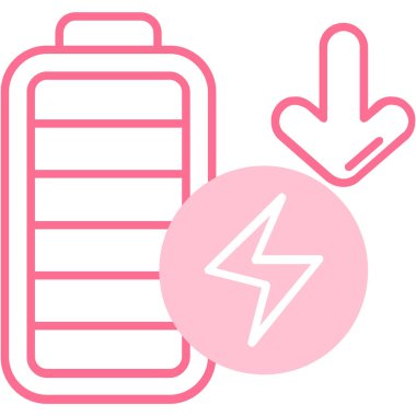 Pil. Web simgesi basit illüstrasyon