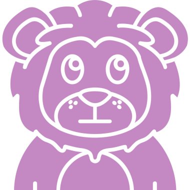 Oyuncak ayı ikonu vektör çizimi