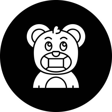 Şirin ayı simgesinin vektör çizimi