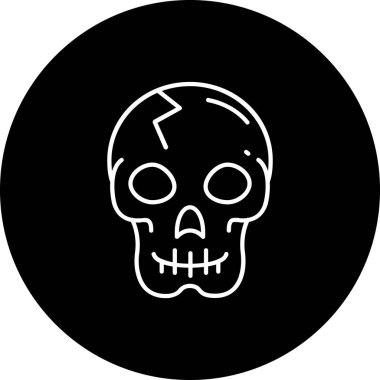 Kurukafa simgesi vektör illüstrasyonu