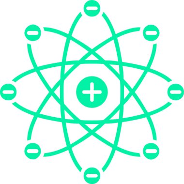 atom. Web simgesi basit illüstrasyon