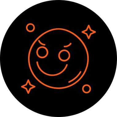 Gülümse ikon vektör illüstrasyonu