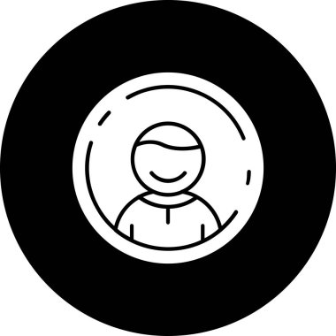 İnsan simgesinin vektör illüstrasyonu