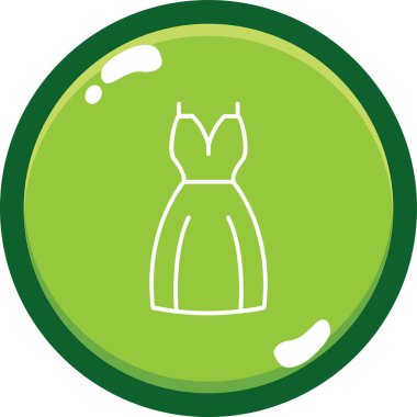 güzel elbise sembol vektörü