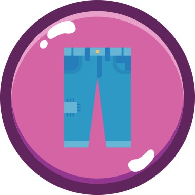 Kıyafetler. Web simgesi basit illüstrasyon