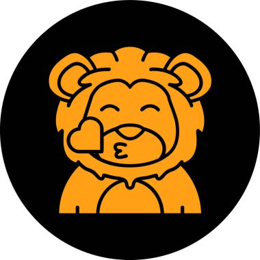 Ayı başı karakter simgesinin vektör illüstrasyonu