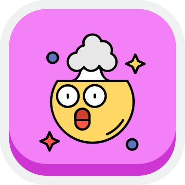 Vektör içinde konuşma balonu olan sevimli bir uzaylı çizgi film karakteri