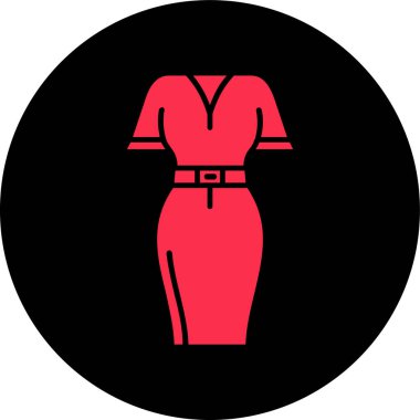 Kadın. Web simgesi basit illüstrasyon