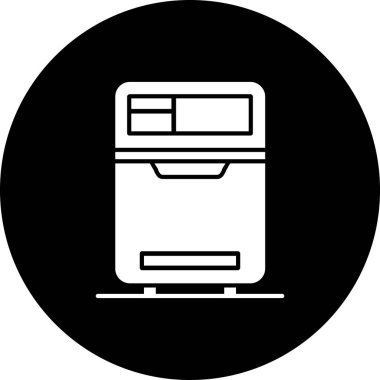 Buzdolabı. Web simgesi basit tasarım